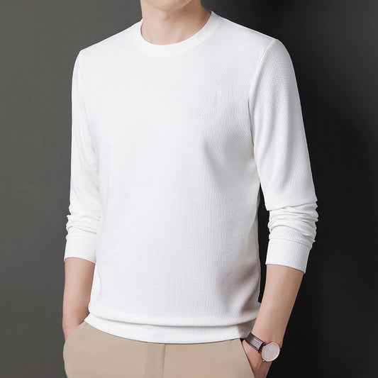 Spring And Autumn Trendy Long-sleeve Round Neck Loose Pullover Casual Top Men's Knitwear